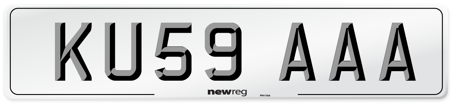 KU59 AAA Number Plate from New Reg